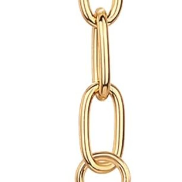 Gold Bag Charm Initial Letter Keychain for Women Chunky Heart Pendant - Picture 1 of 4
